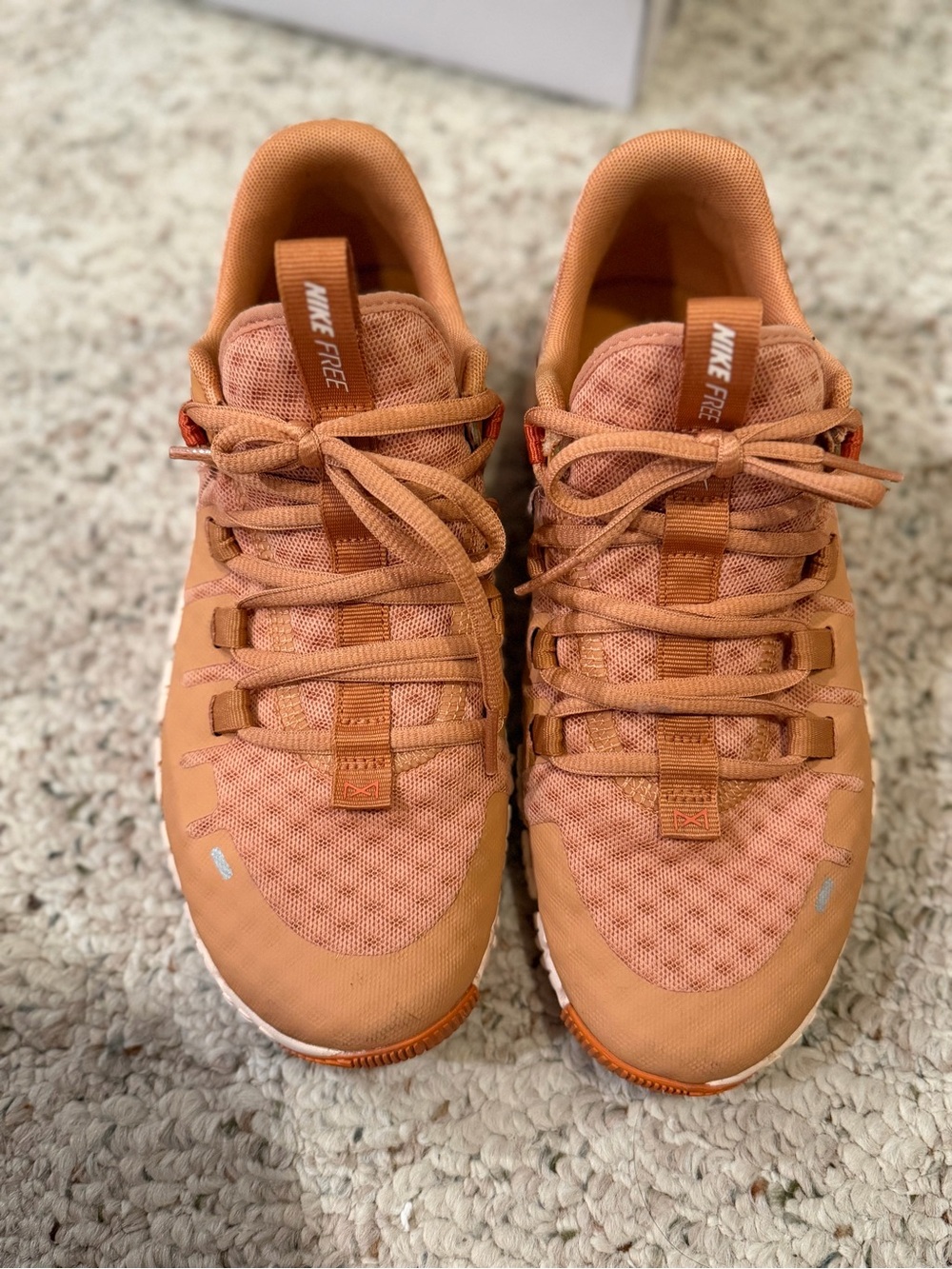 Nike Women's Orange Mesh Trainer Sneakers